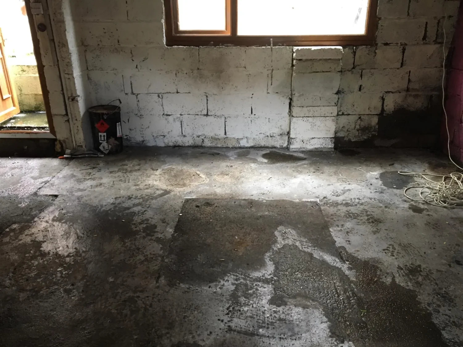 Photo of a clean garage floor